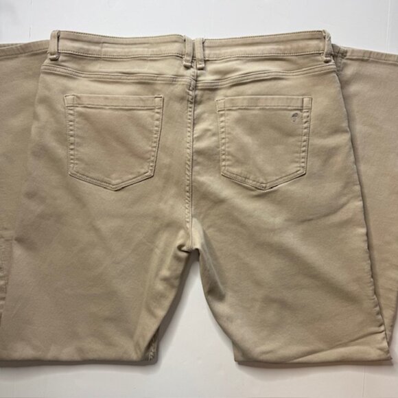 The Perfect Jean NYC Pants Mens 38x36 Khaki Denkhaki Twill Athletic Fit Stretch - Picture 7 of 8